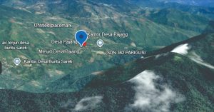 Desa Boneposi, Kecamatan Latimojong, Luwu. View Citra Google Earth.