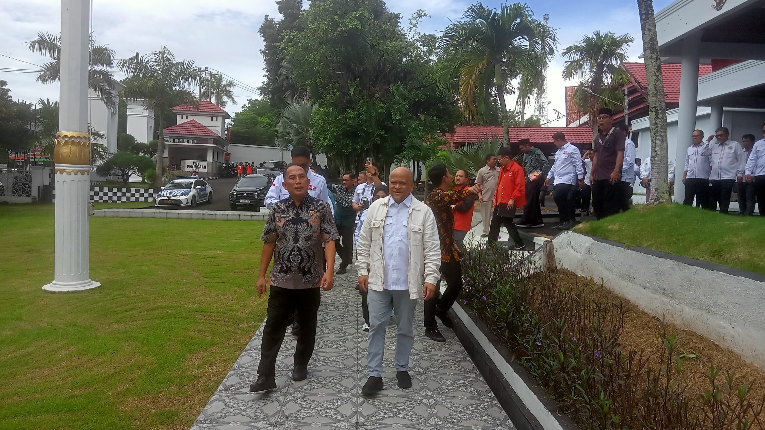 Ilham Habibie tiba di rumah Jabatan Walikota Parepare. Dok: Azwar Radhif/Maupa.id