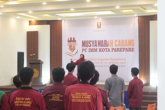Suasana Pembukaan Musyawarah Cabang PC IMM Parepare di Gedung Aisyiyah Kota Parepare. Dok: Azwar Radhif