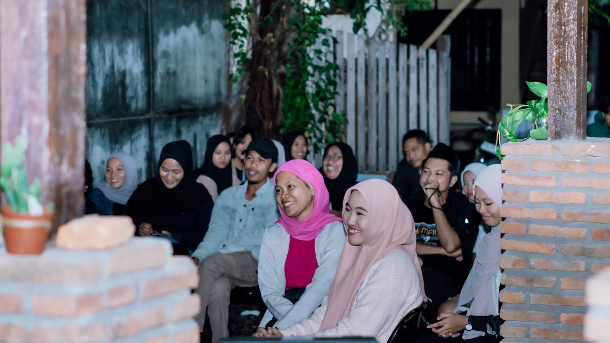 Suasana kegiatan Klub Baca Sampan. Dok; Cidd