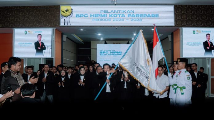 Seremonial pelantikan Pengurus BPC HIPMI Parepare periode 2025-2028. Dok: Cidd