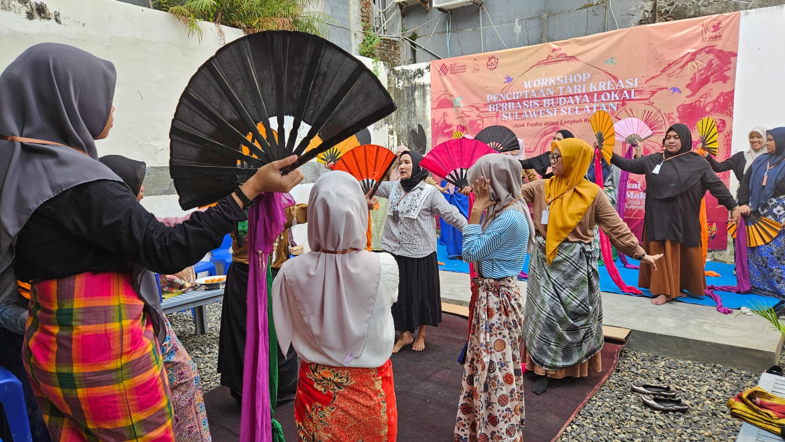 Suasana Workshop Penciptaan Tari Kreasi Berbasis Budaya Lokal Sulawesi Selatan di Parepare. Dok: Ibrah La Iman